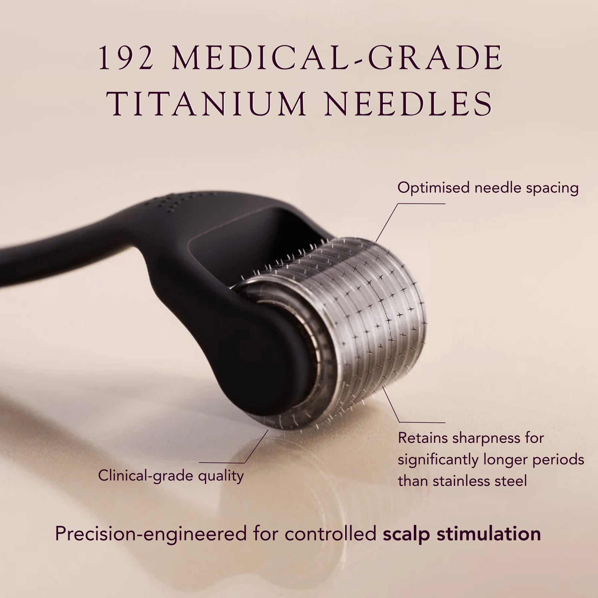Scalp Activation Derma Roller. Scalp Microneedling