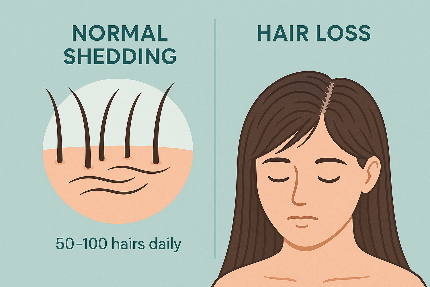 Is It Hair Loss or Just Shedding?       The 1-Minute Test That Reveals the Truth