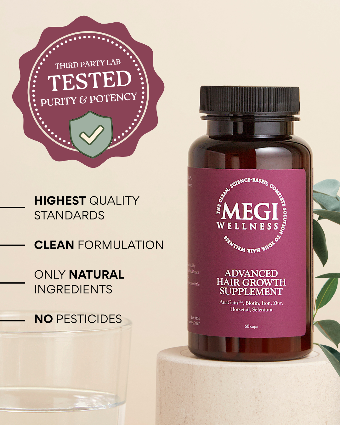 Hair Growth Supplement for Thinning Hair | Reduce Hair Loss 34% in 30 Days